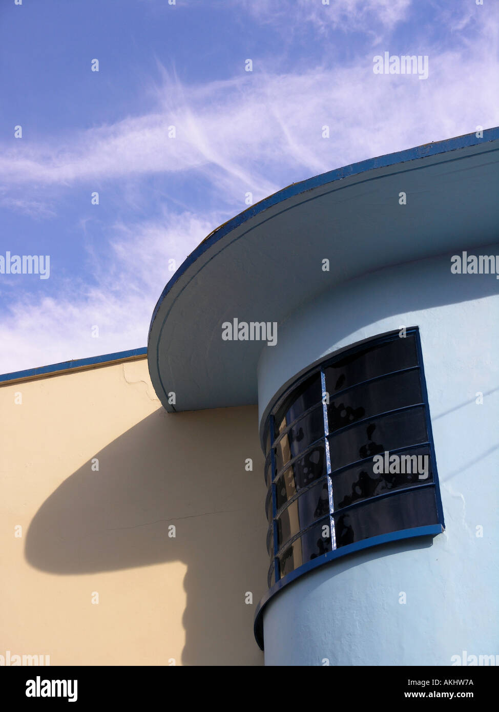 Art deco style building in Weymouth Dorset Stock Photo Alamy