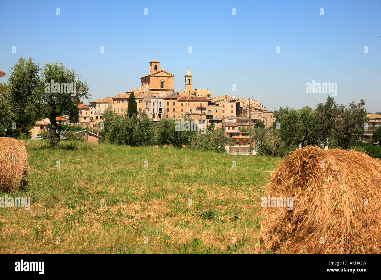 Foreshortening, Massignano, Marche, Italy Stock Photo