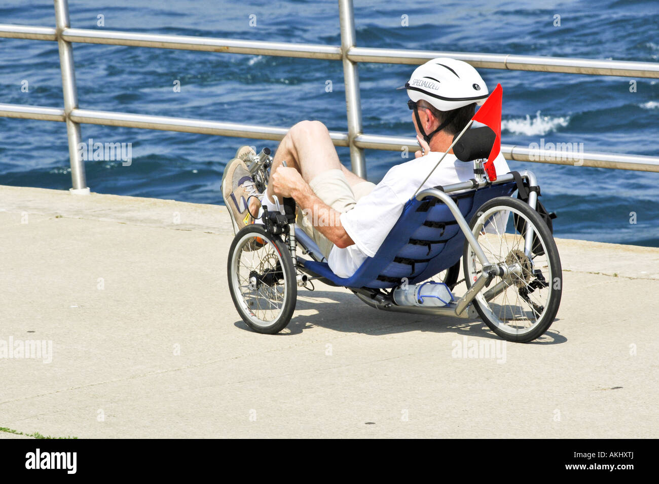 Man hotsell recumbent bike