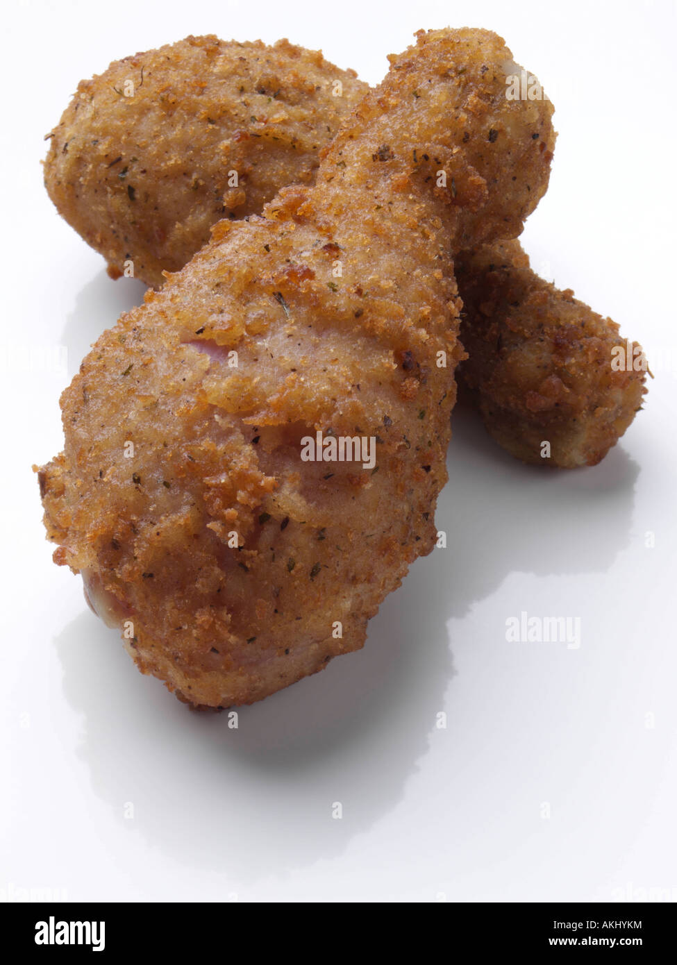 Breaded chicken drumsticks editorial junk food Stock Photo Alamy