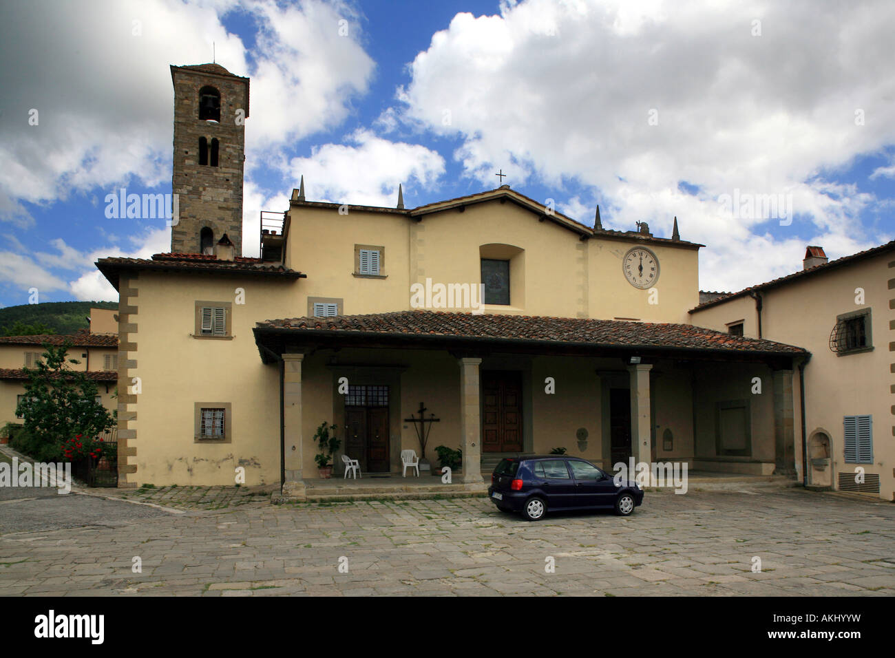 San Pietro a Pitana parish church, Reggello, Tuscany, Italy Stock Photo