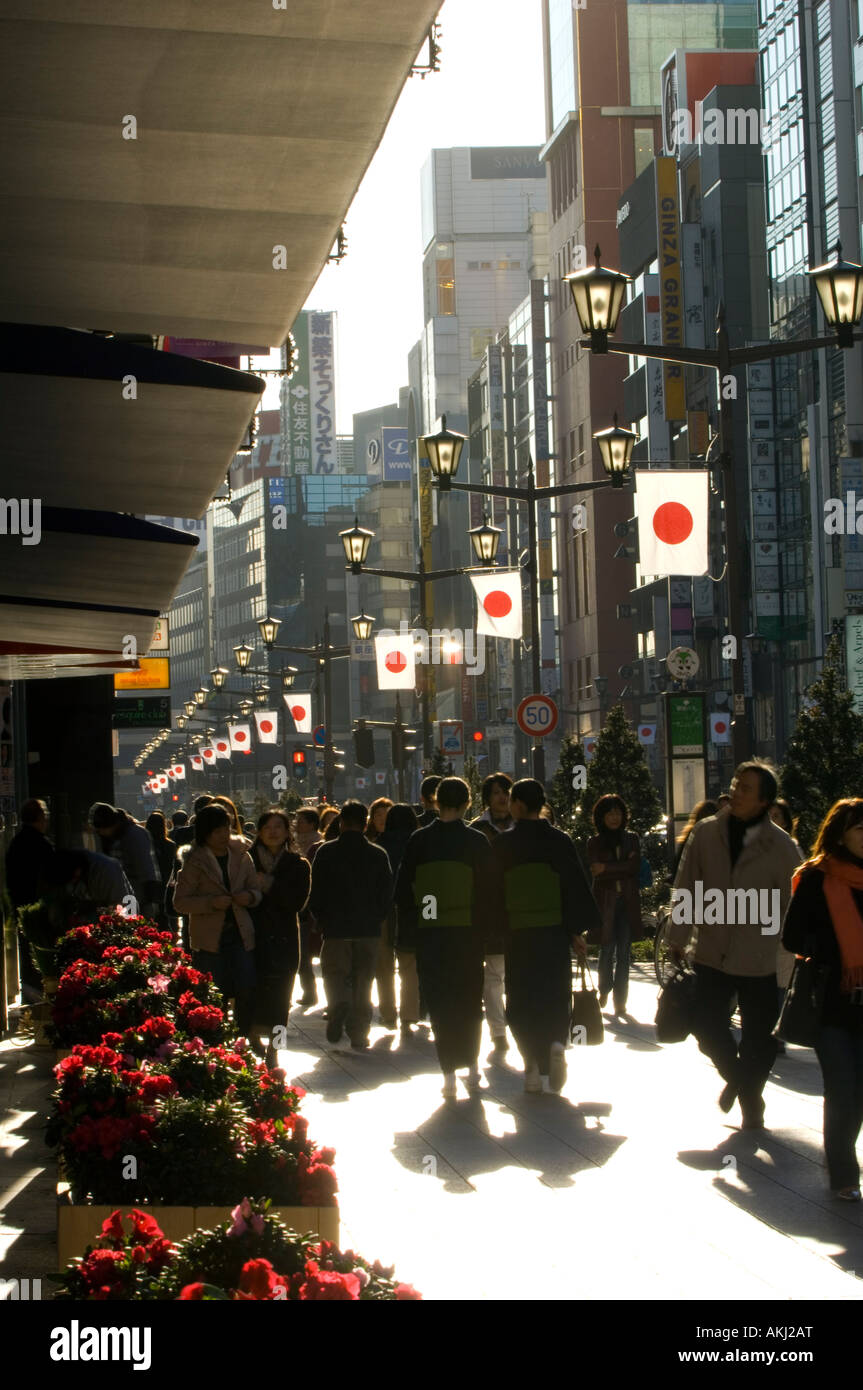 Shopping in Ginza Tokyo Japan Stock Photo - Alamy
