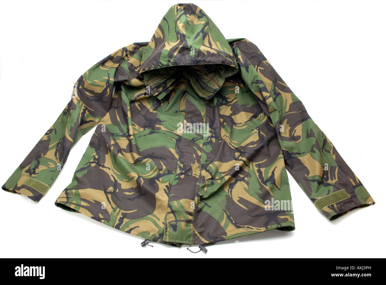 British Forces issue camouflage rainproof jacket Stock Photo