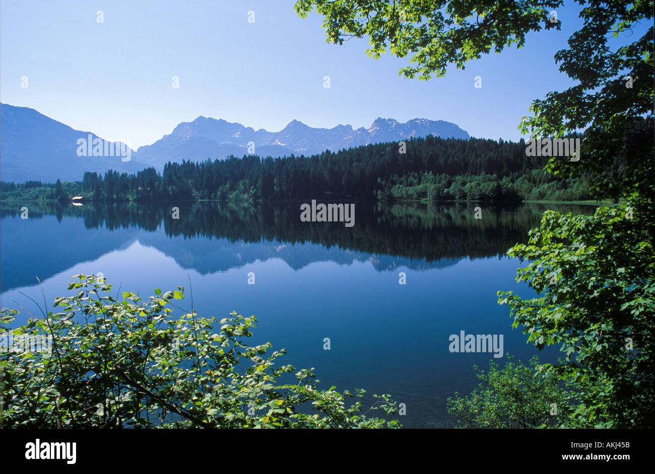 lake Barmsee Alps Bavaria Stock Photo - Alamy