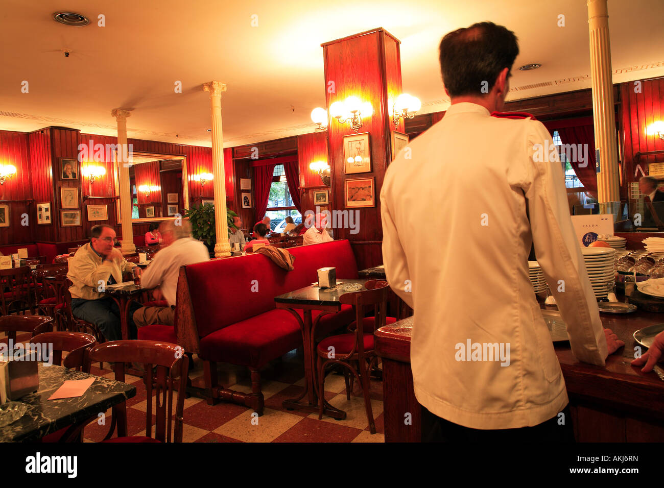 Spain, Madrid, Cafe Gijon Stock Photo