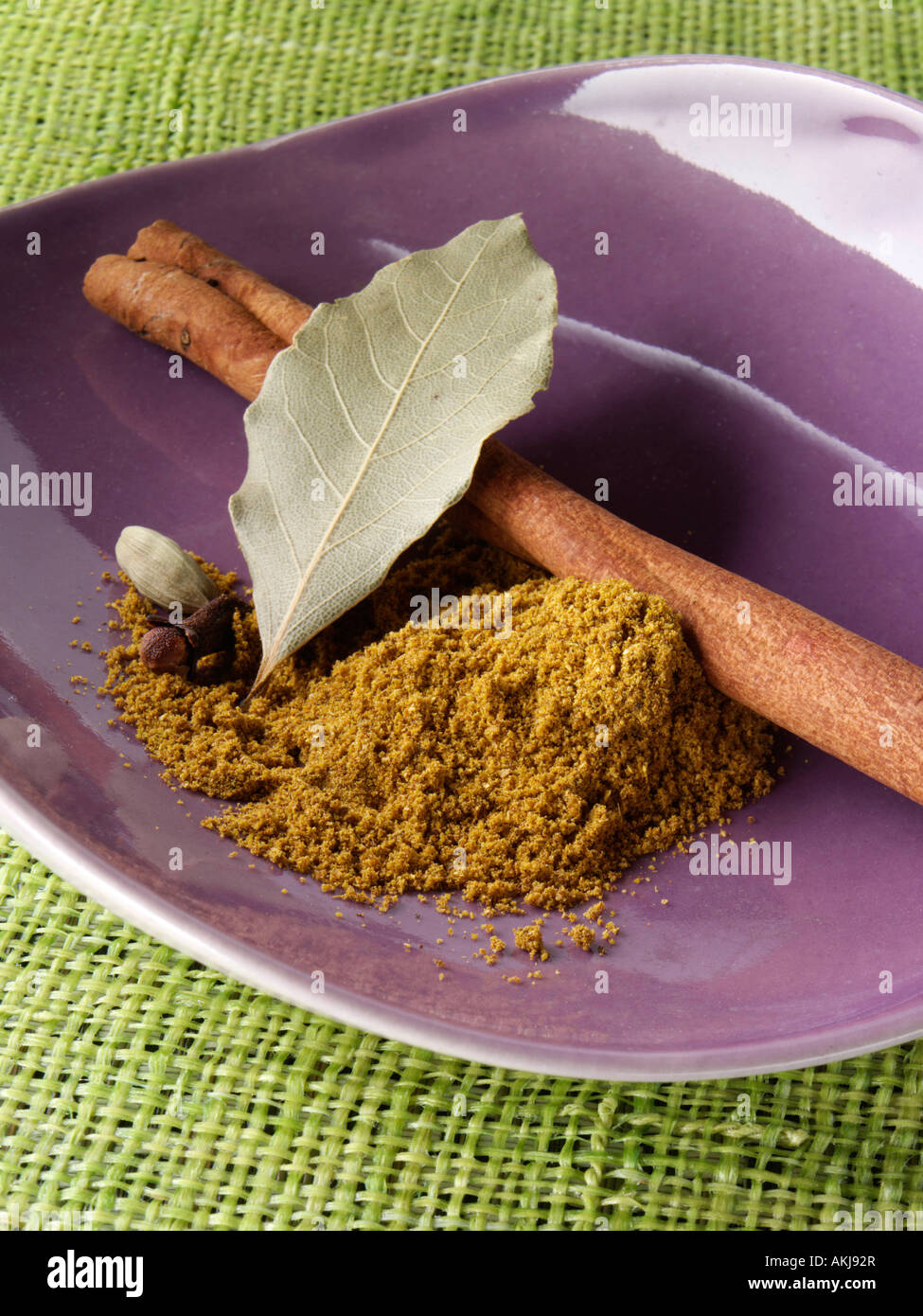 A dish of garam masala mixed spice Stock Photo Alamy