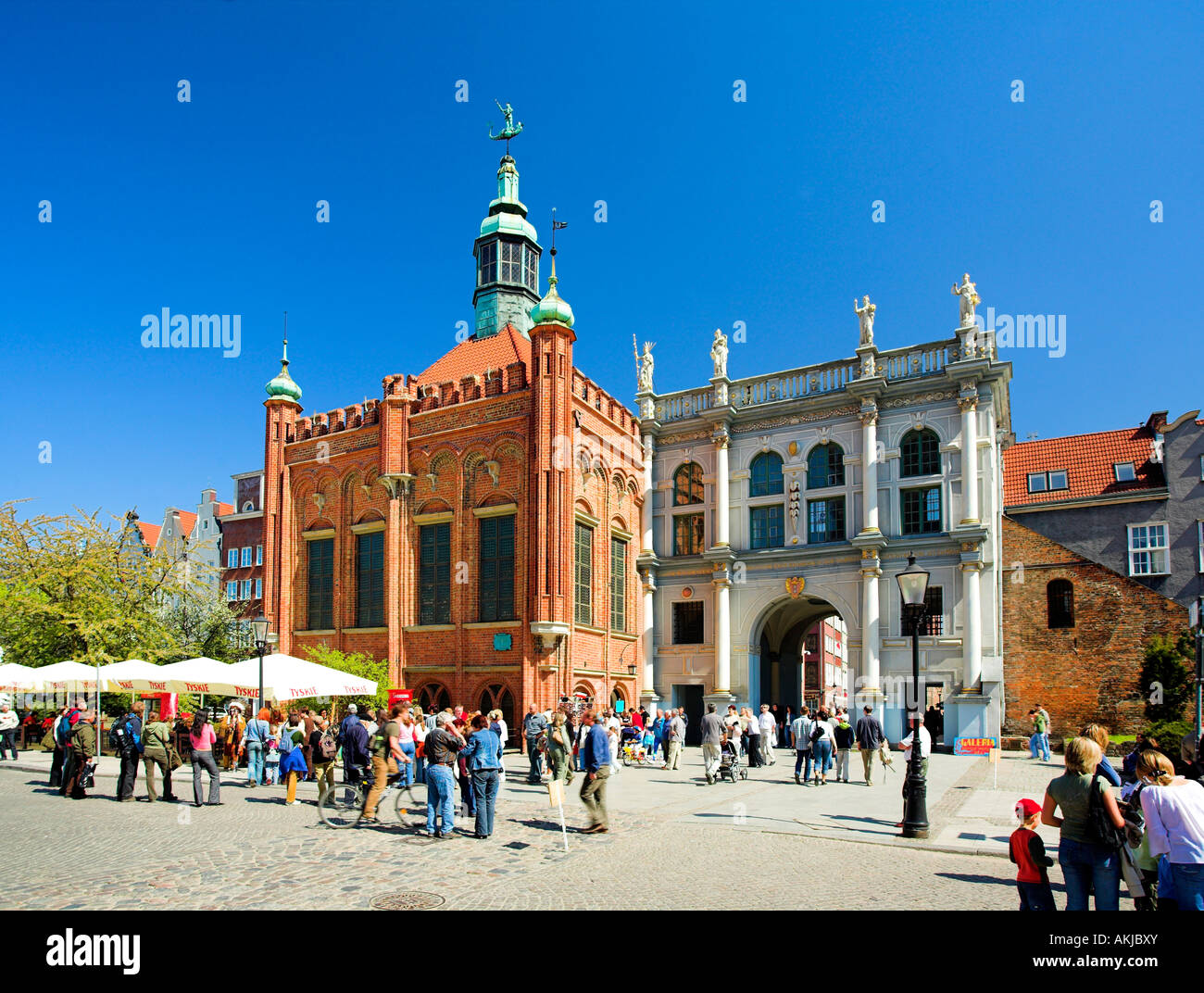 Golden Gate Old Town Gdansk Poland Europe Stock Photo - Alamy