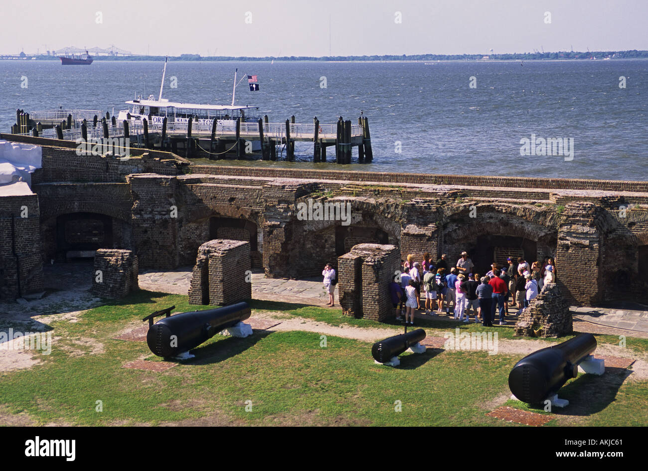 South Carolina Charleston Fort Sumter National Monument Stock Photo