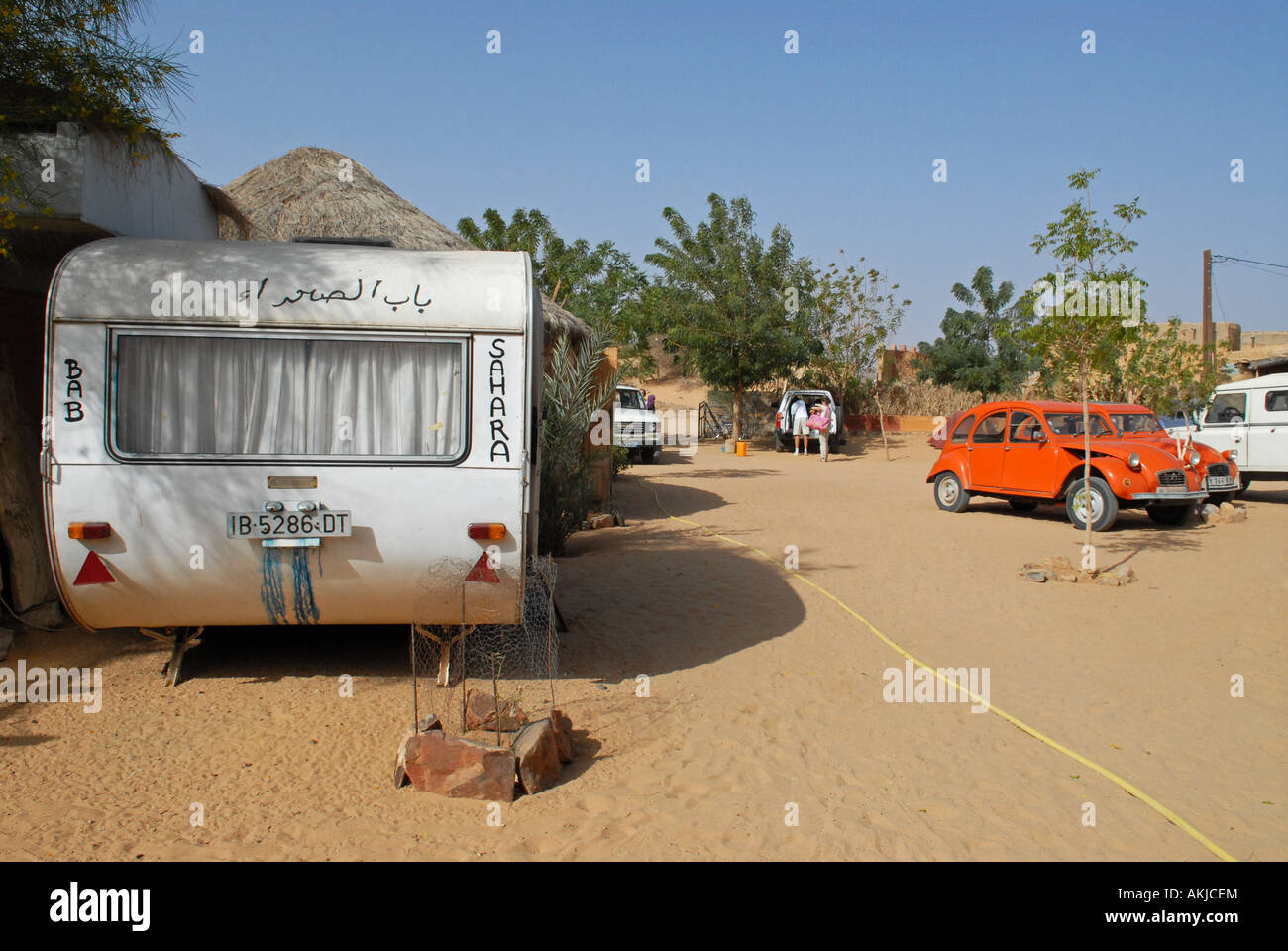 Bab Sahara camping and hotel in the city of Atar Adrar region Mauritania  Stock Photo - Alamy