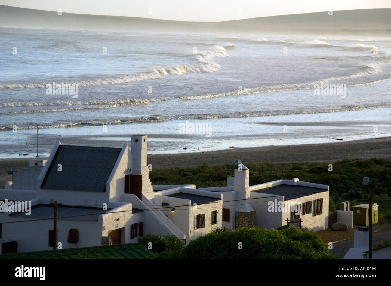 South African fishing village of Paternoster on Atlantic coast Stock ...