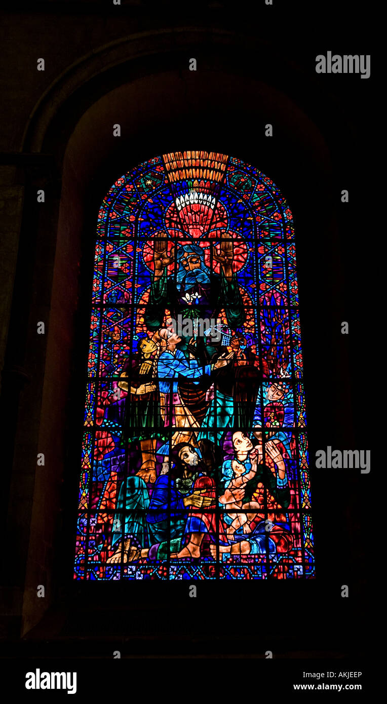Stained Glass Window, Canterbury Cathedral, England Stock Photo Alamy