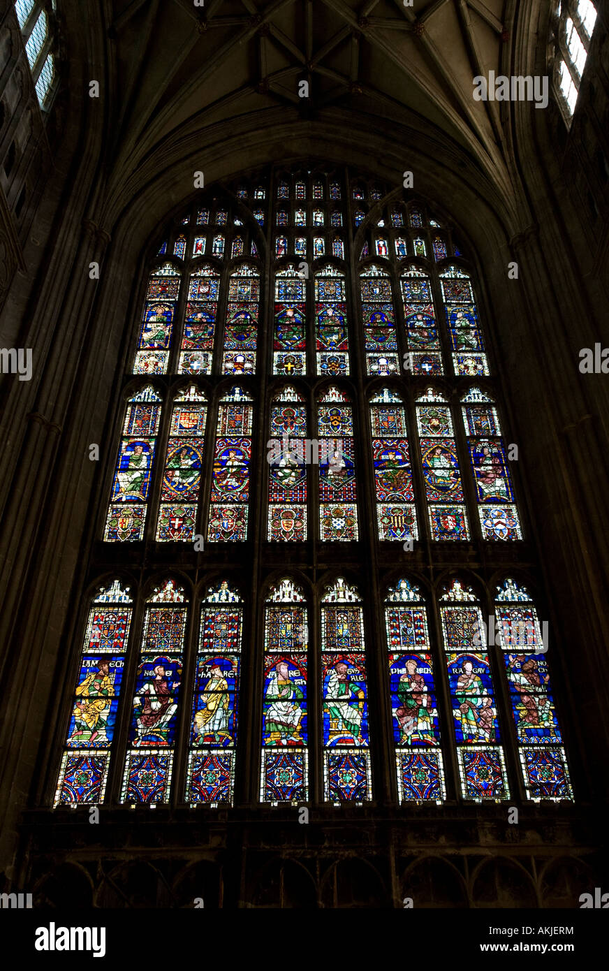 Stained Glass Window, Canterbury Cathedral, England Stock Photo Alamy