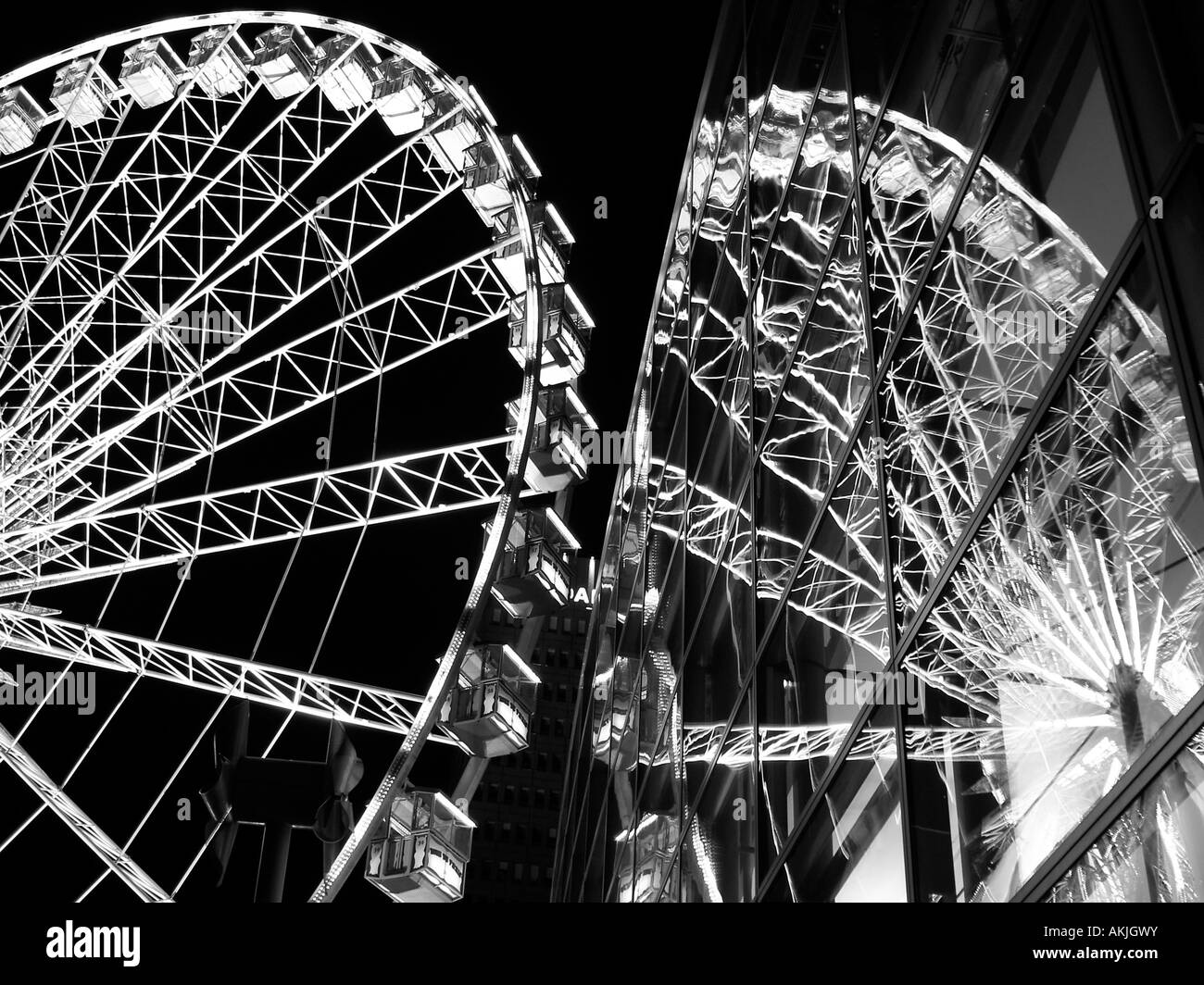The big wheel in Exchange Square, Manchester, UK Stock Photo Alamy