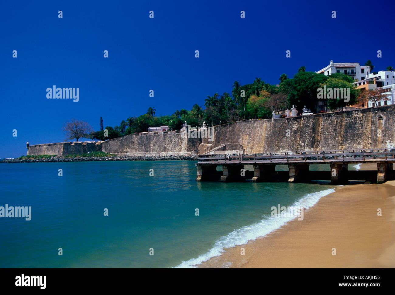 City Wall Beach Old San Juan San Juan Puerto Rico West
