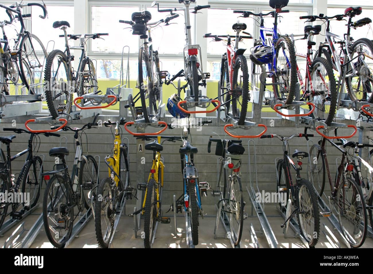 PARKS Chicago Illinois Millennium Park bicycle station features bicycle
