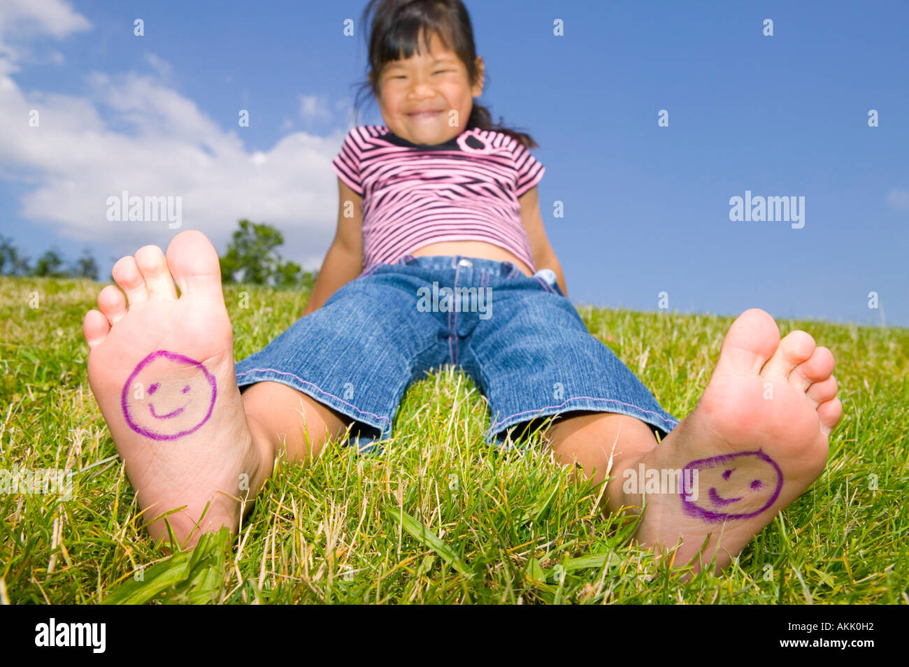 young girl feet 