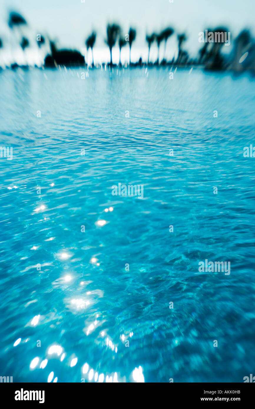 Glistening blue water Cancun Mexico Stock Photo Alamy