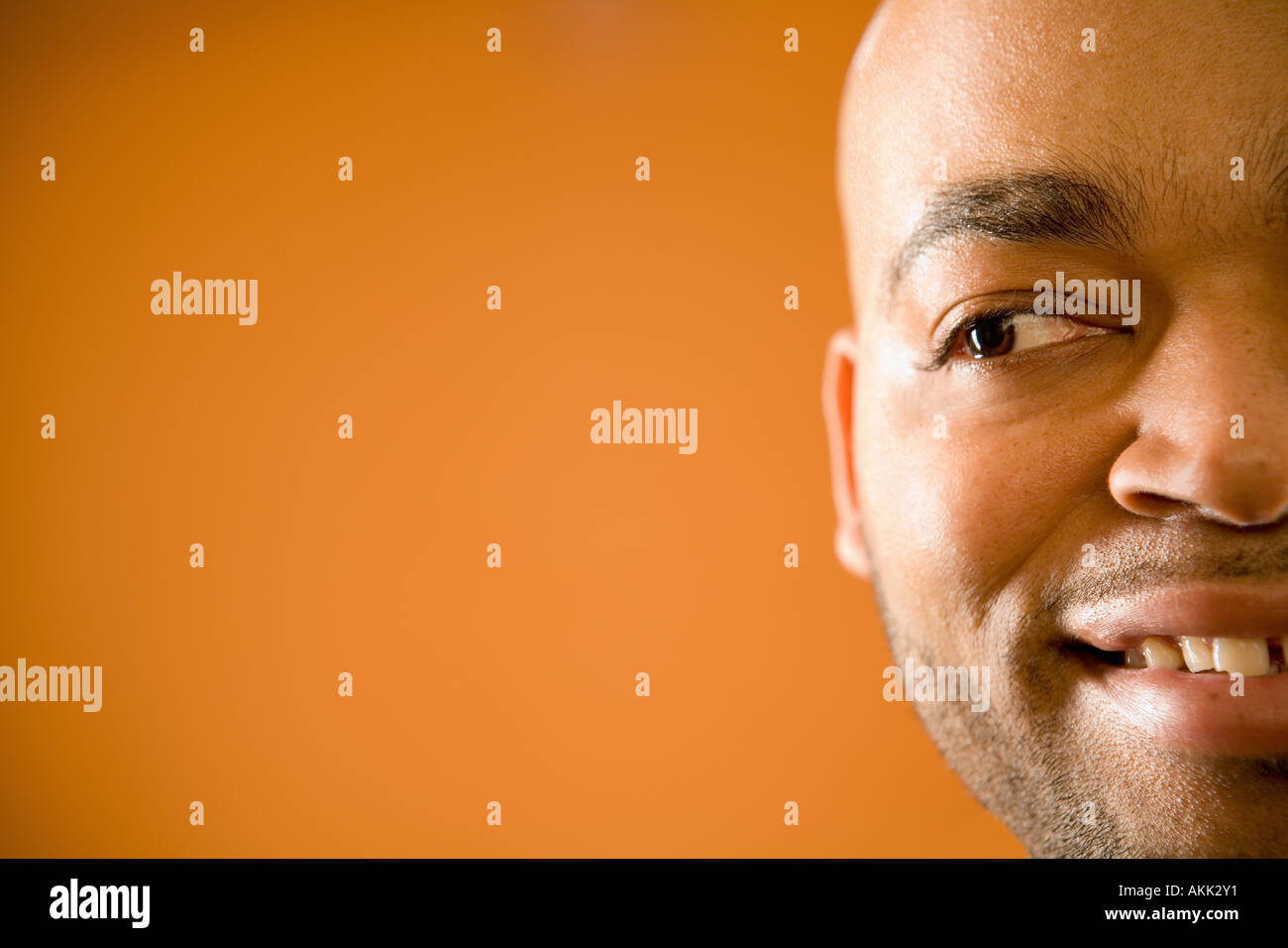 Close up of man smiling Stock Photo