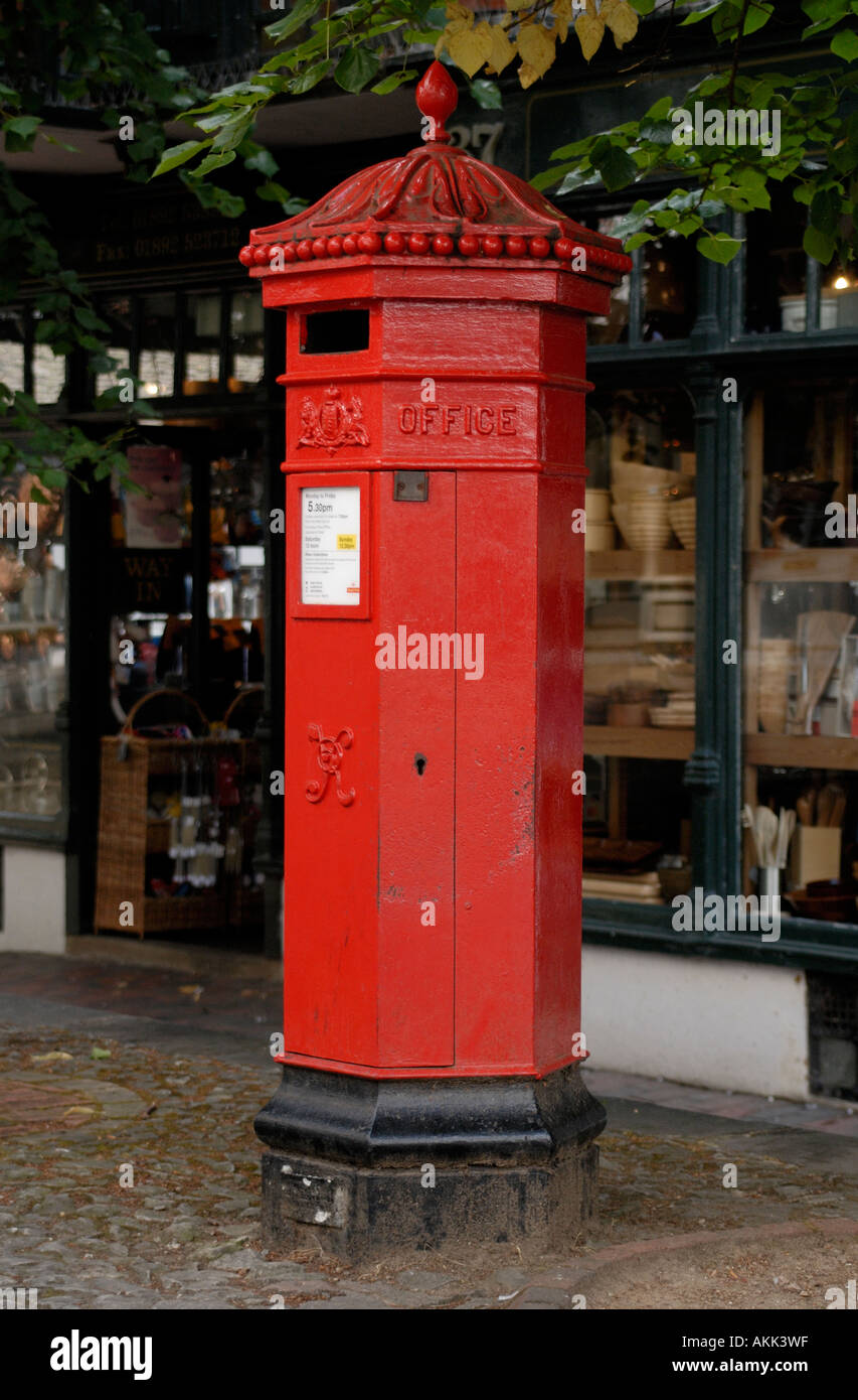 Hexagonal victorian post office mail box The Pantiles Royal Tunbridge