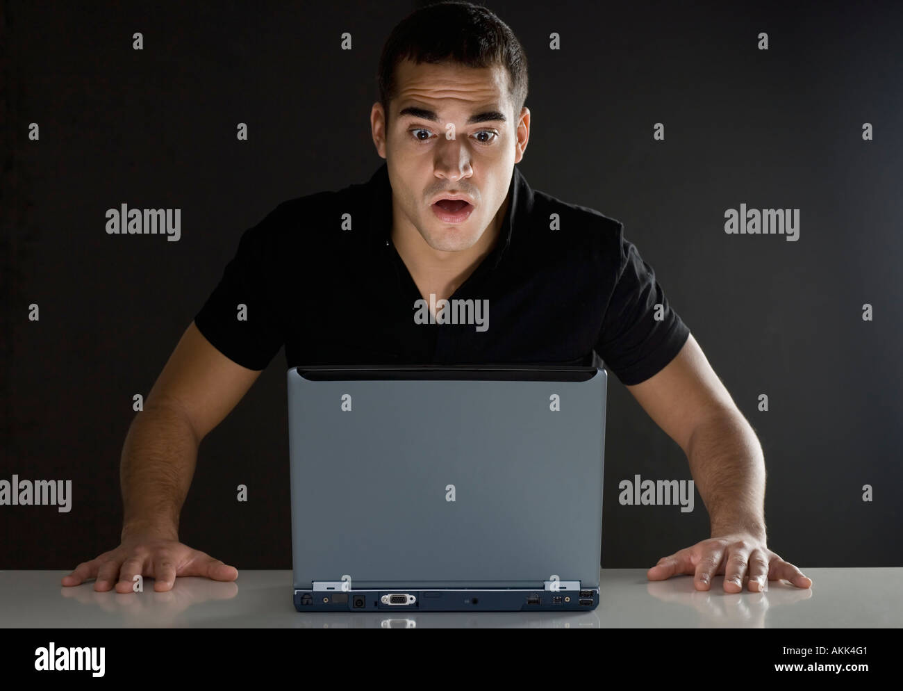Human Face, Front View, Laptop High Resolution Stock Photography and ...