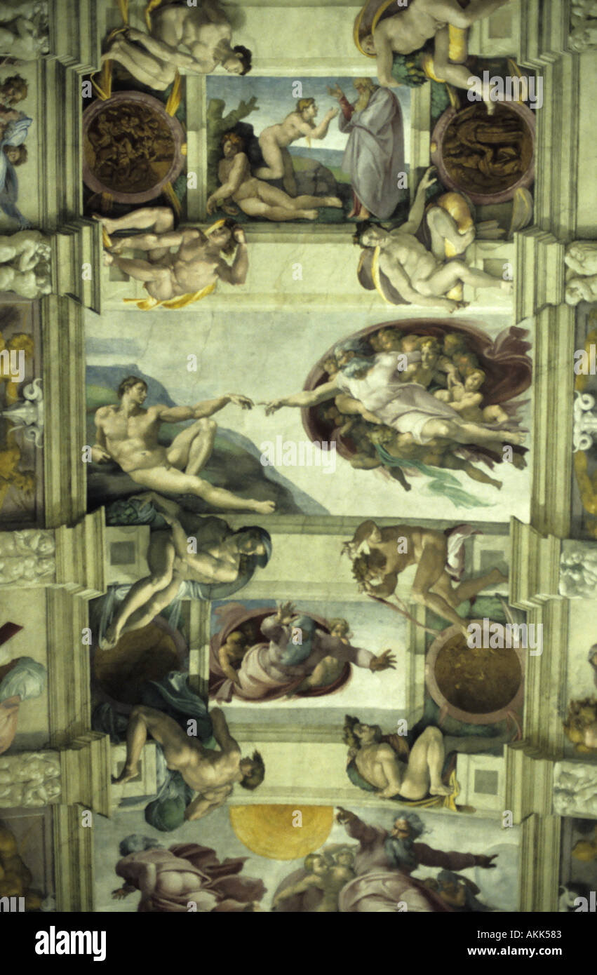Sistine Chapel God Ceiling Hi res Stock Photography And Images Alamy