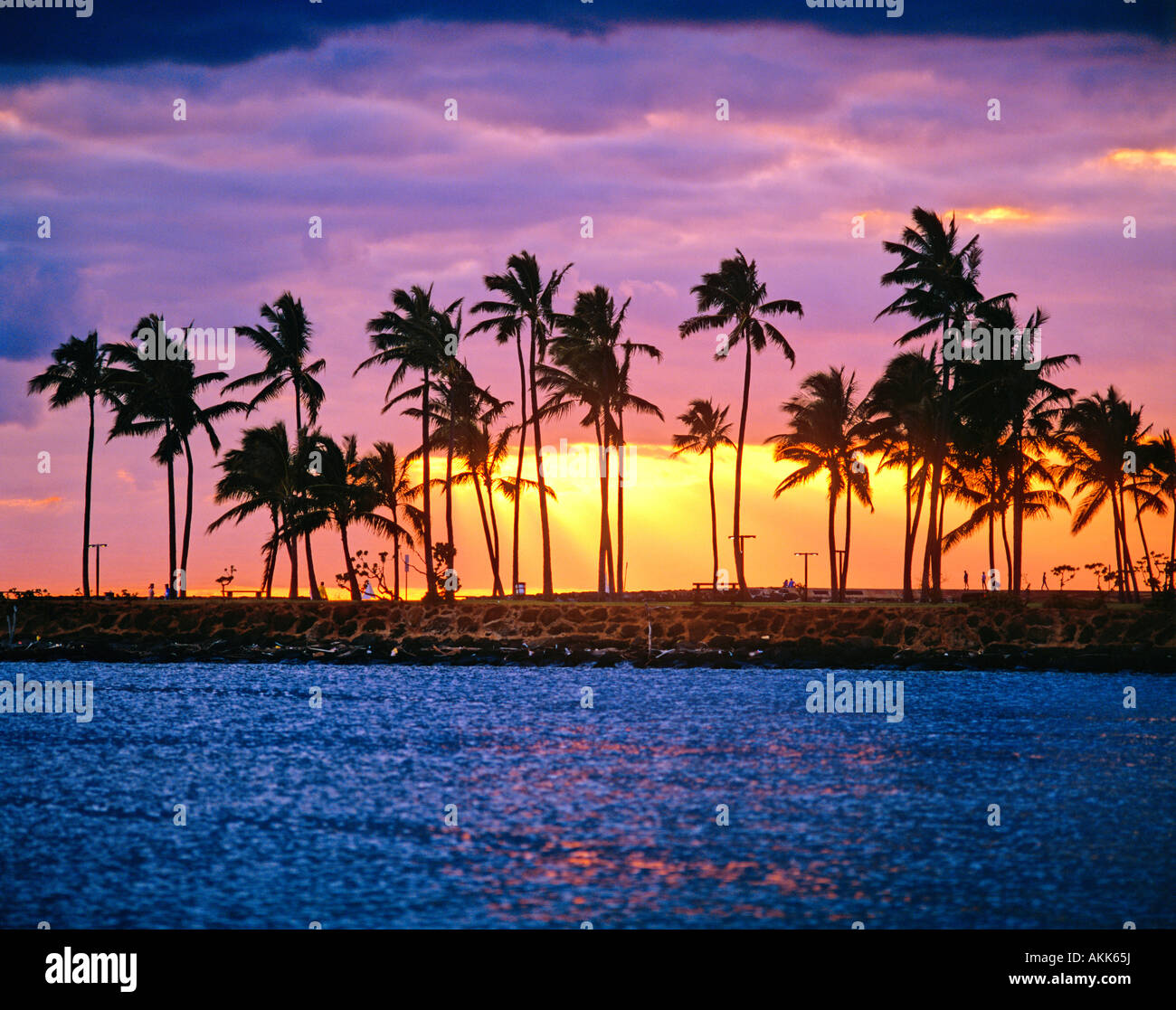Waikiki sunset hi-res stock photography and images - Alamy