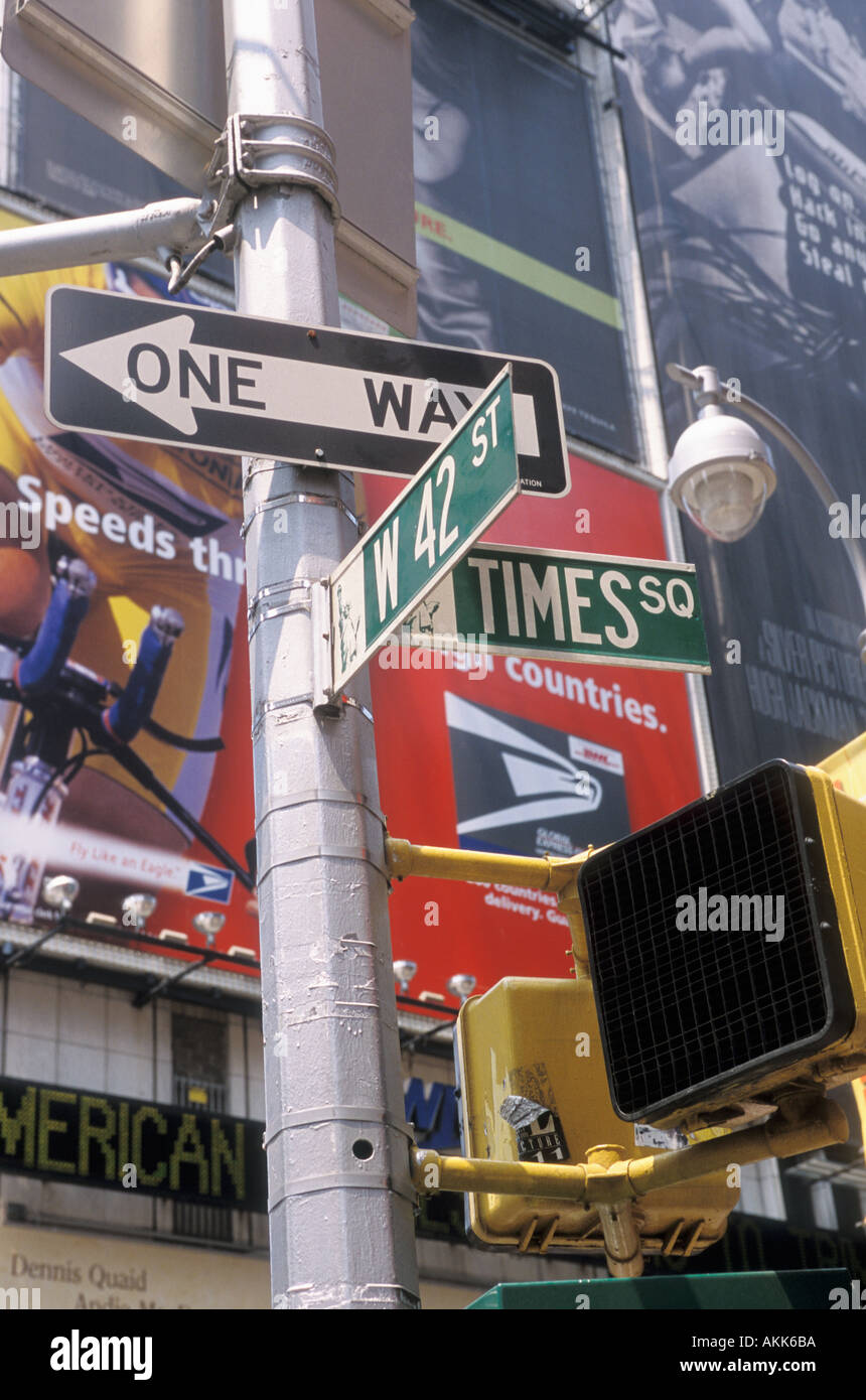 Times Square New York City NYC USA Stock Photo