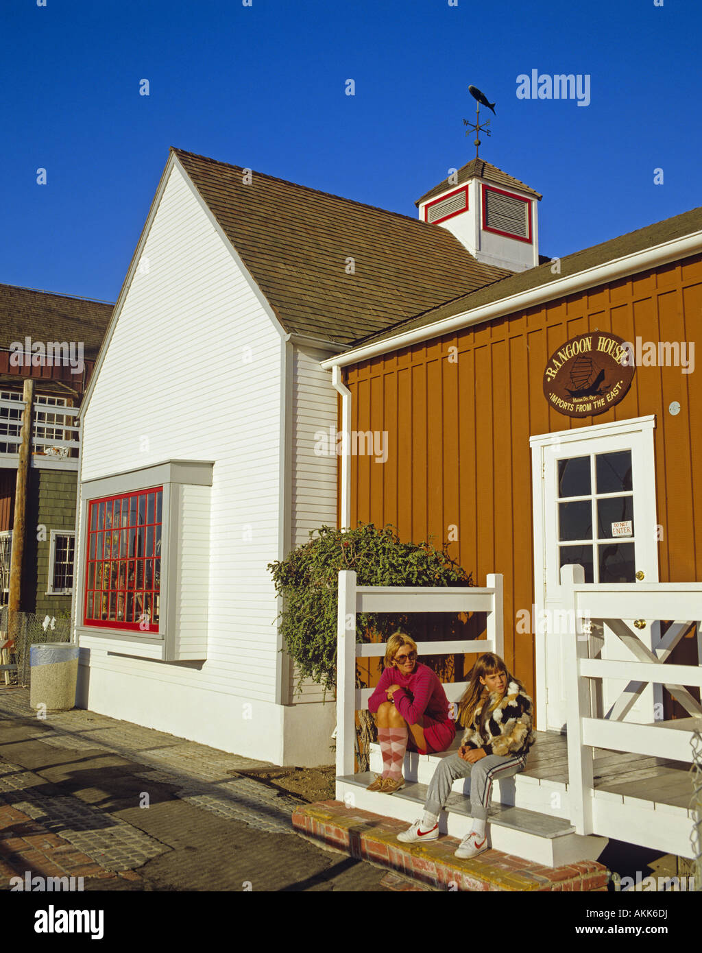 Wooden House Marina del Rey Los Angeles California United States Stock