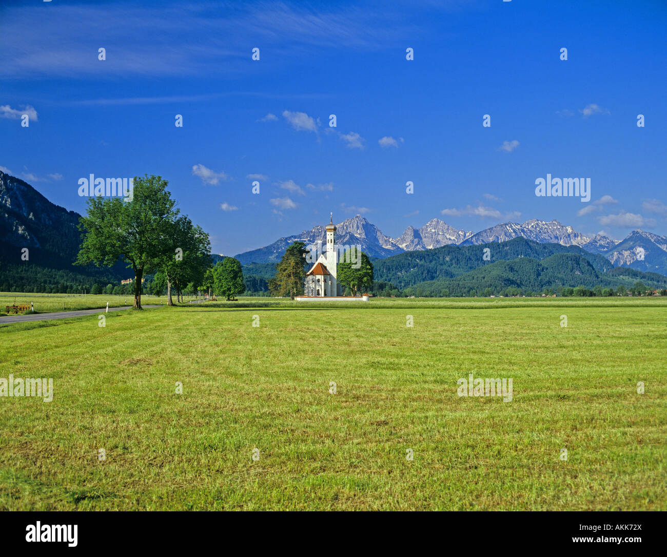 St Coloman Church near Fussen Bavaria Germany Stock Photo - Alamy