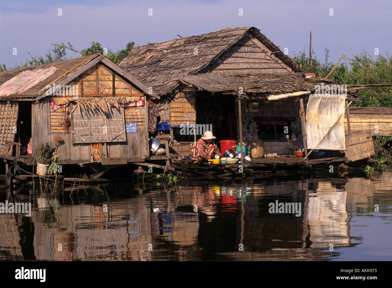 Prek Toal Floating Village Tonle Sap Cambodia Stock Photo - Alamy