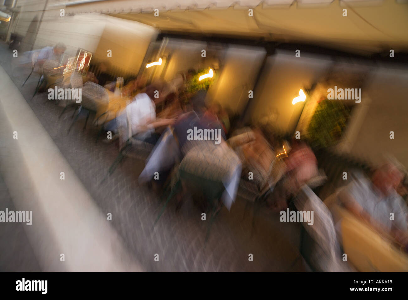 Restaurant Bardolino Lake Garda Veneto Italy Stock Photo