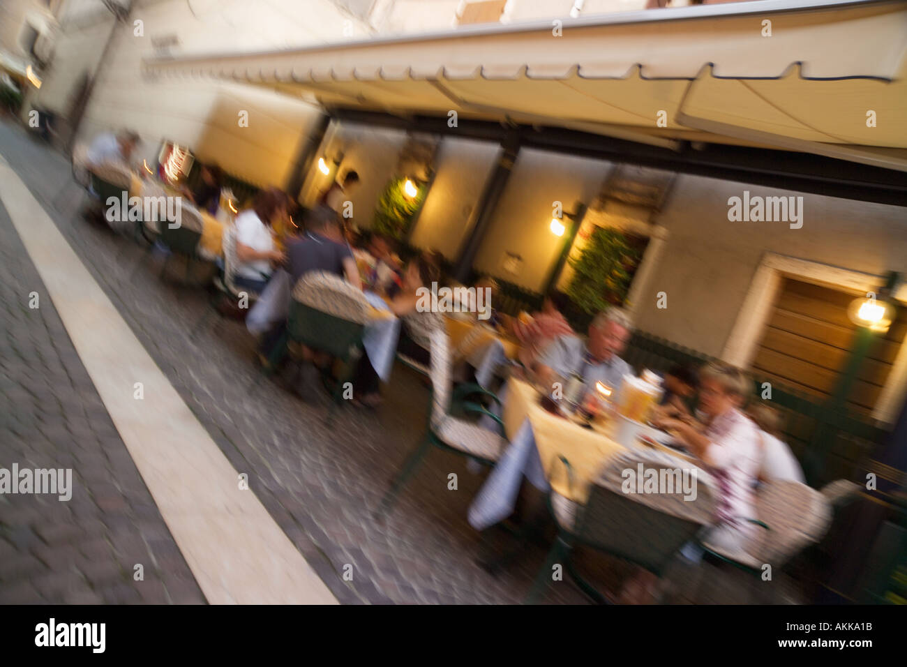 Restaurant Bardolino Lake Garda Veneto Italy Stock Photo
