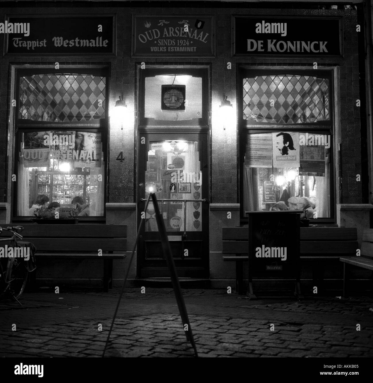 Antwerp Belgium Belgian cafe bar Stock Photo