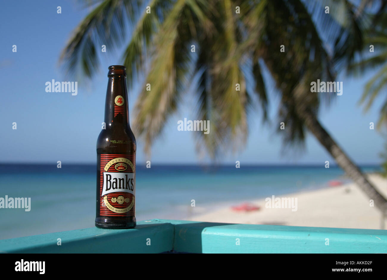 Banks beer bottle Barbados Stock Photo Alamy