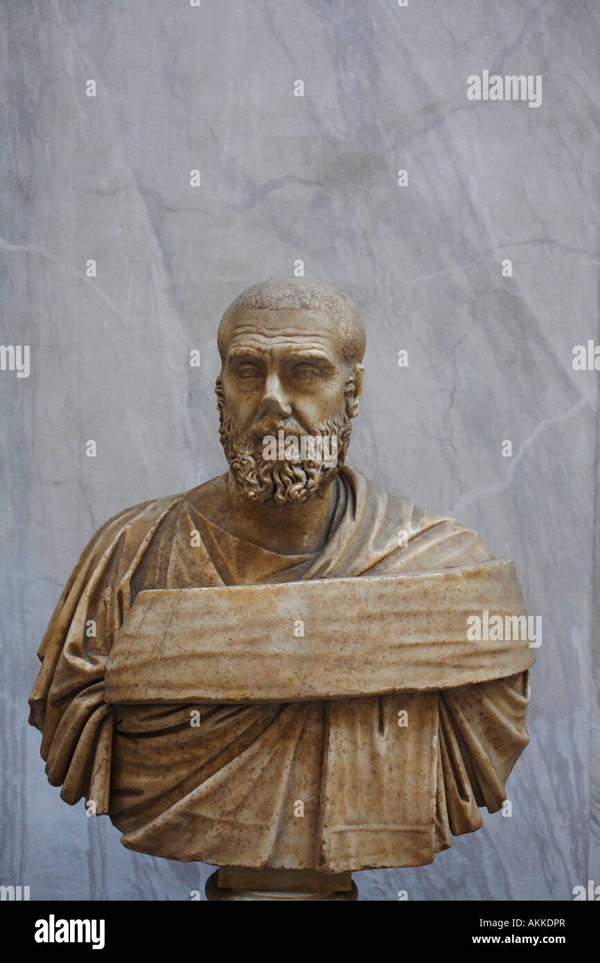 Emperor Pupienus, Braccio Nuovo, Vatican Museums, Italy Stock Photo