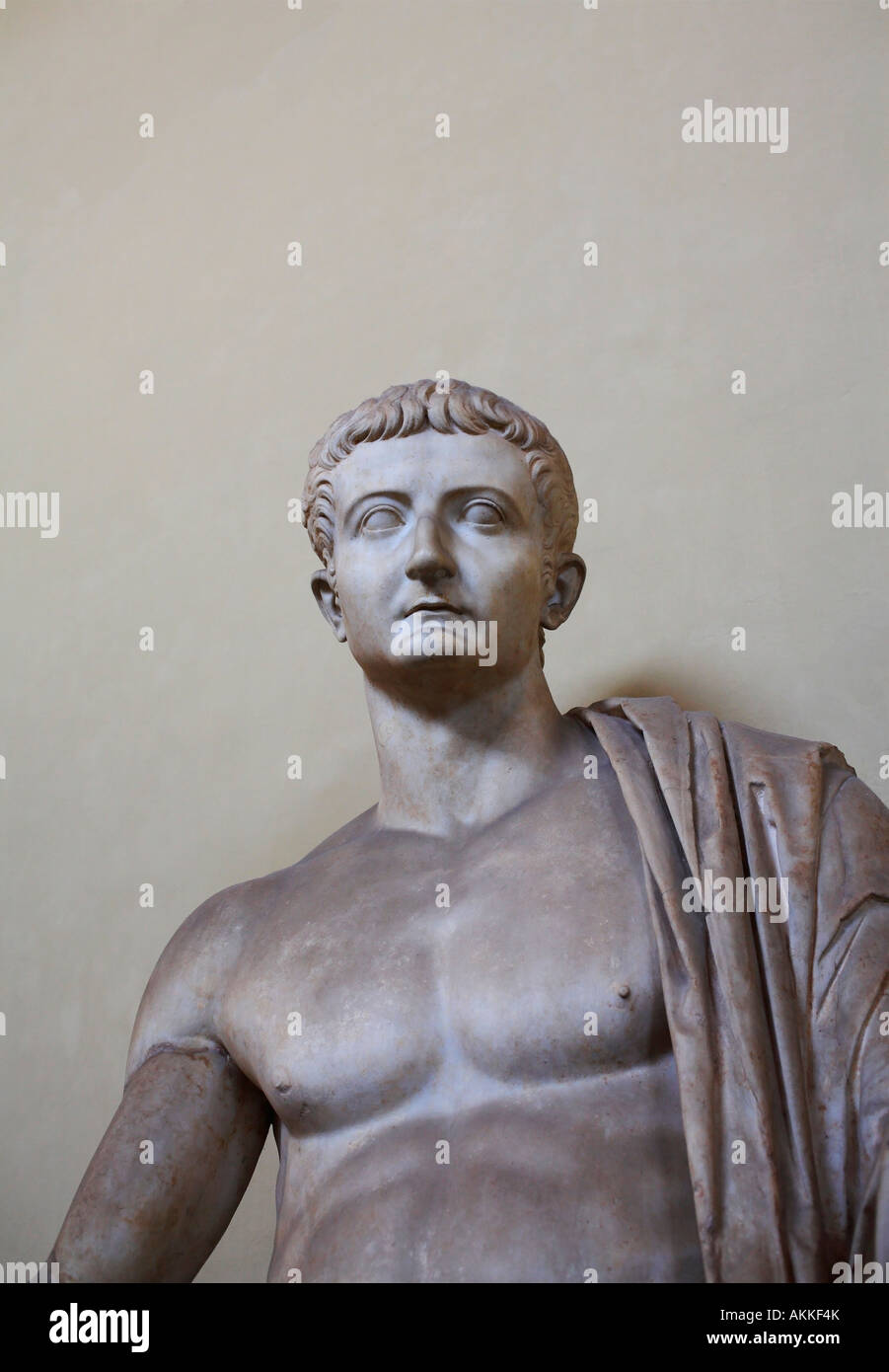 Statue of the seated figure of Emperor Tiberius, Chiaramonti Museum ...