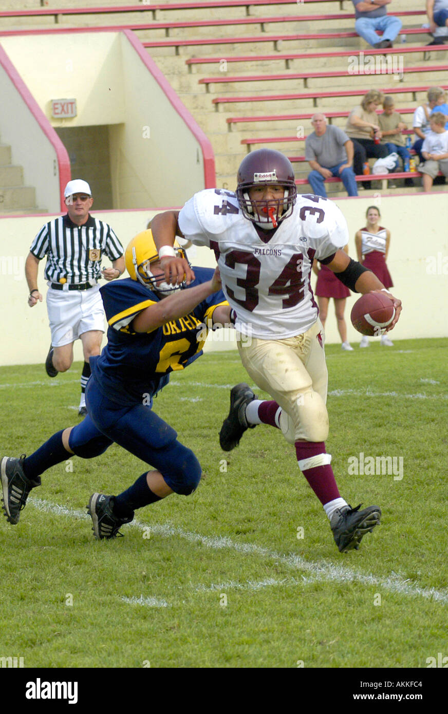 High School Football action Port Huron Michigan American US U S Stock Photo