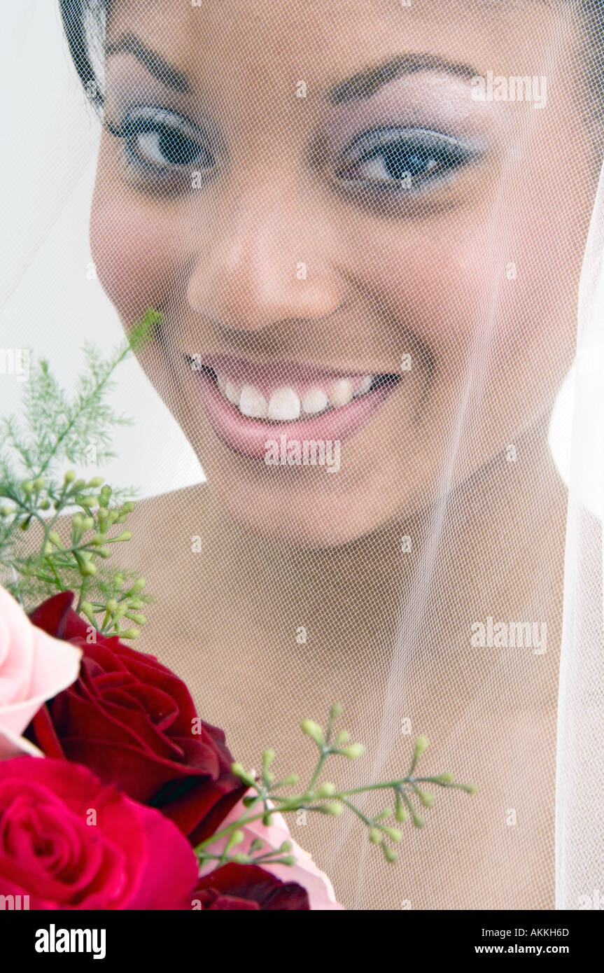 Closeup african american bride hi-res stock photography and images - Alamy
