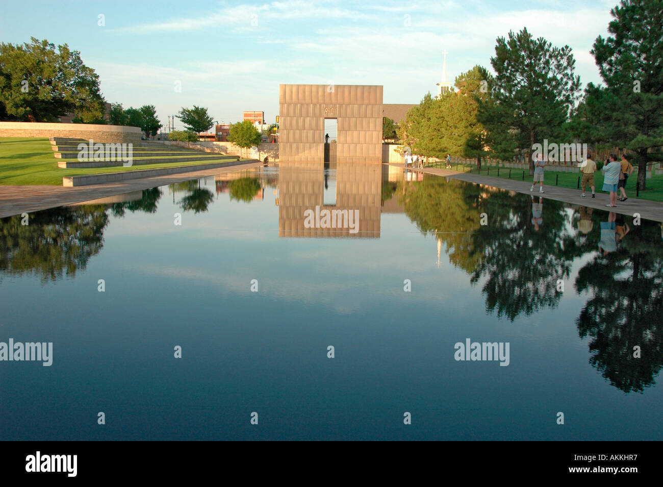 Site and memorial of the Oklahoma City bombing which killed 160+ people ...