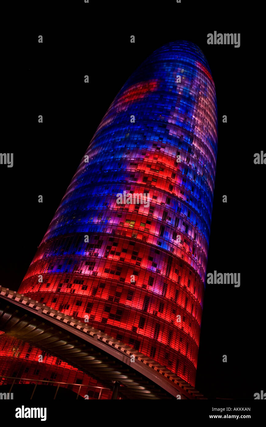 Torre Agbar, Barcelona Stock Photo