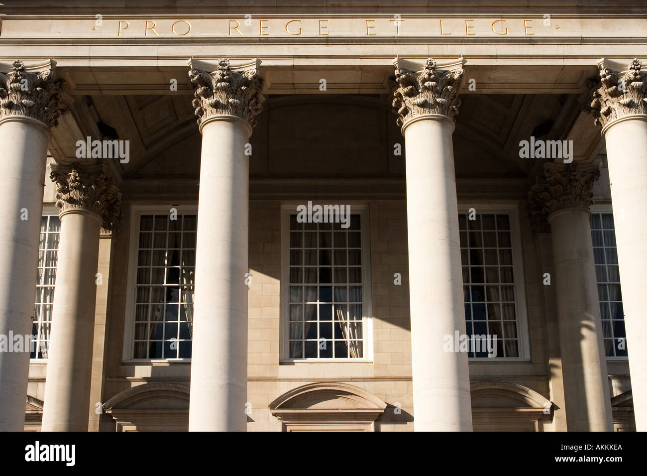 Pro Rege et Lege For King and Law Inscription above the imposing Roman