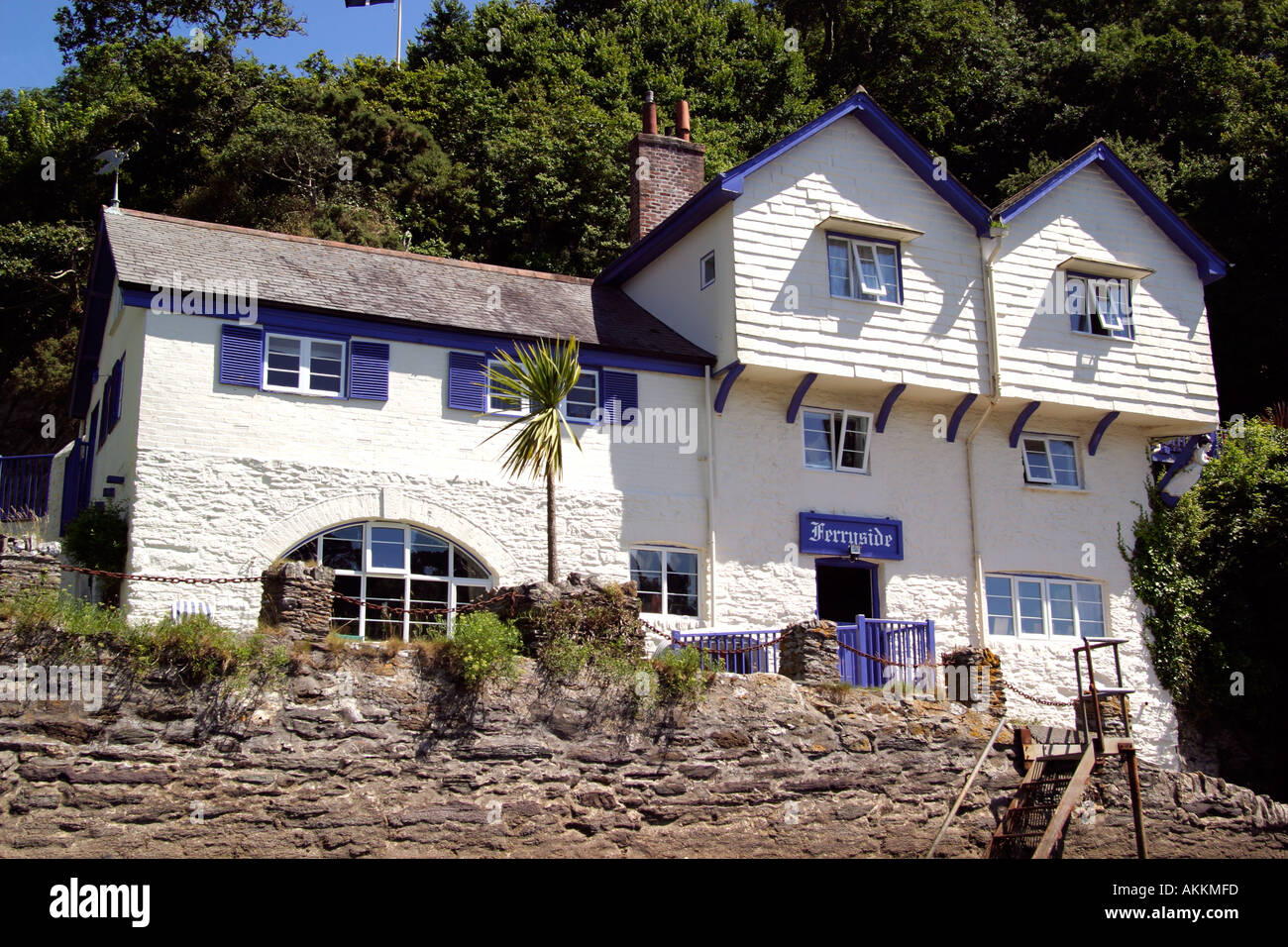 Daphne Du Maurier house Fowey Harbour Cornwall England Summer 2005