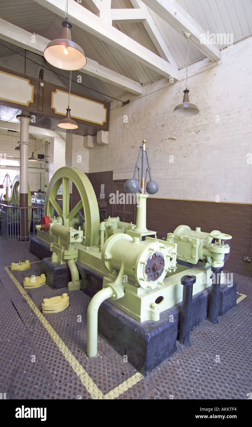 Steam Engine house at the National Waterways Museum,Ellesmere Port Cheshire Merseyside UK United Kingdom Stock Photo