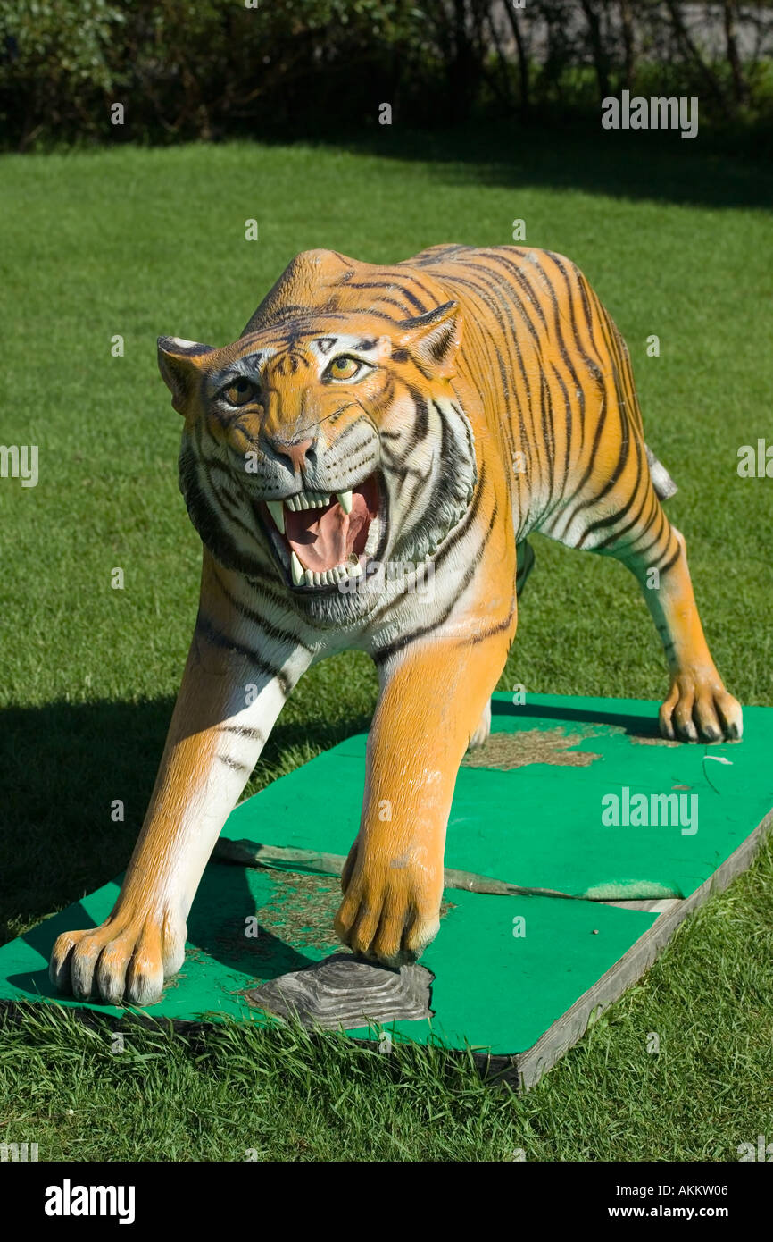 Wooden tiger sales
