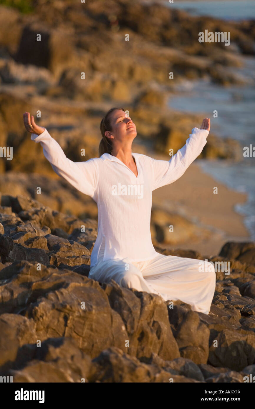 Raised arms woman up hi-res stock photography and images - Alamy