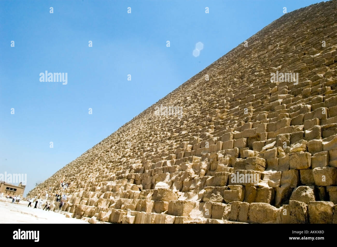 Pyramids at Ghiza Cairo Egypt Stock Photo