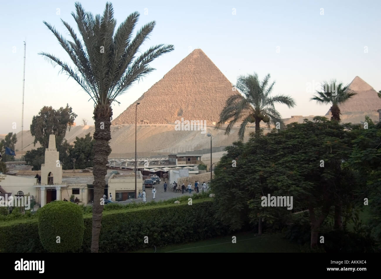 Pyramids at Ghiza Cairo Egypt Stock Photo