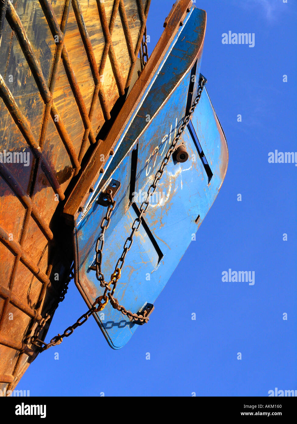 Denmark Jutland scenic Trawler showel Stock Photo
