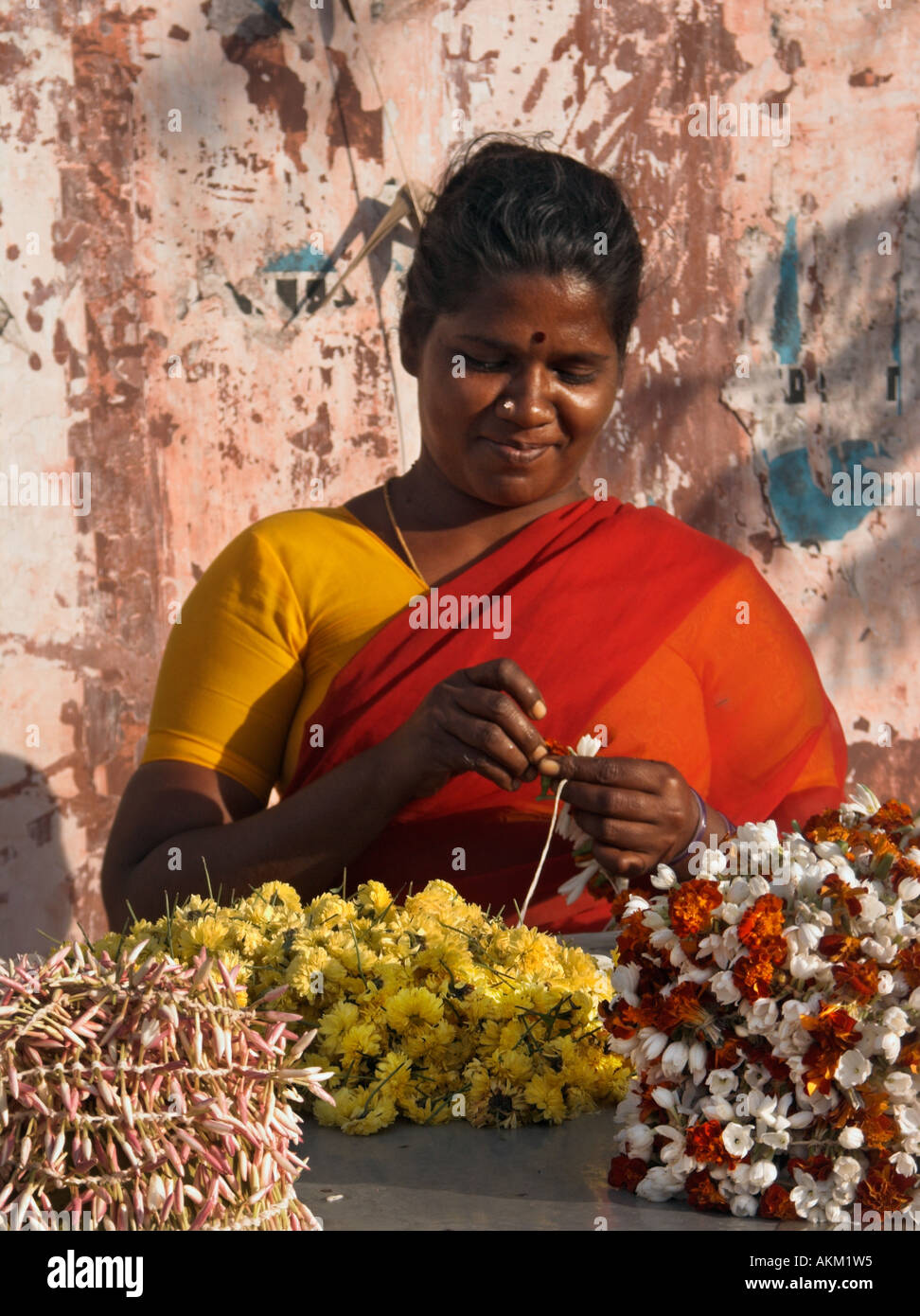 Indian woman in saree chennai hi-res stock photography and images - Alamy