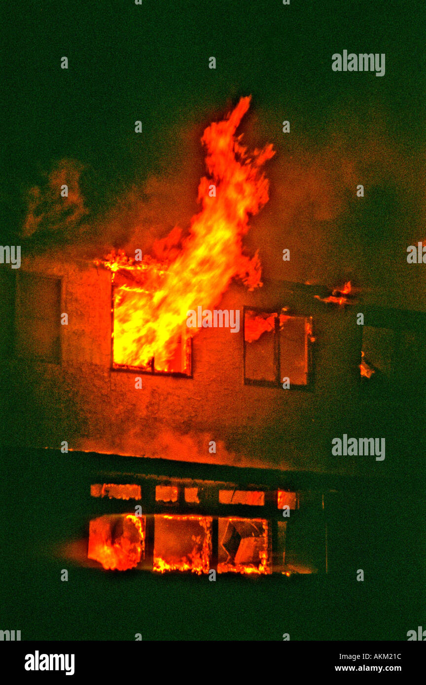 Hotel fire 4 Stock Photo